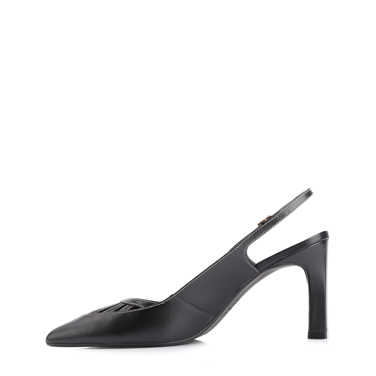 Scarpin Couro Preto
