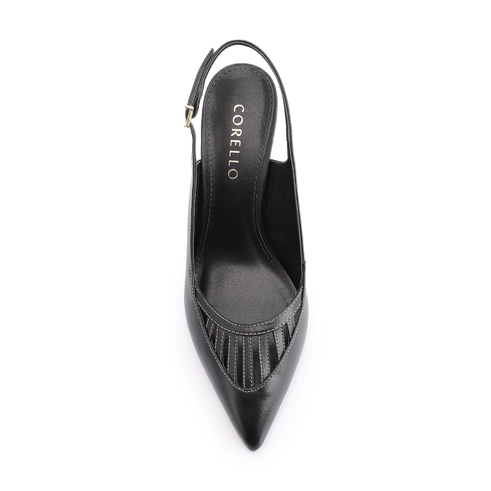 Scarpin Couro Preto
