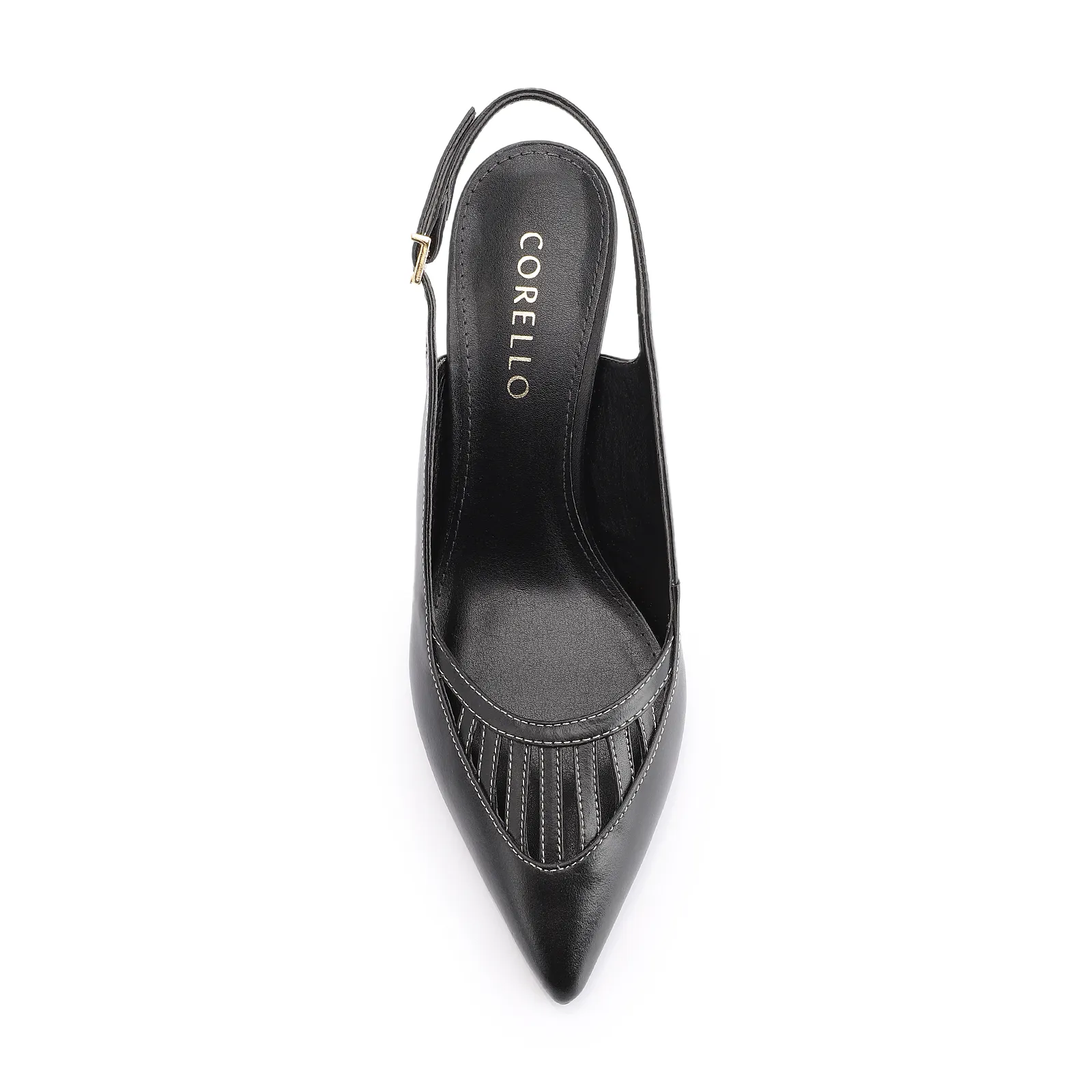 Scarpin Couro Preto