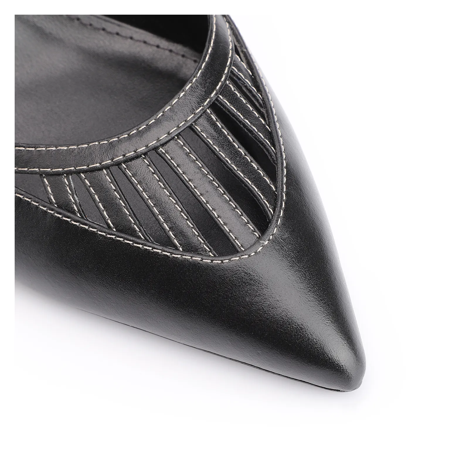 Scarpin Couro Preto