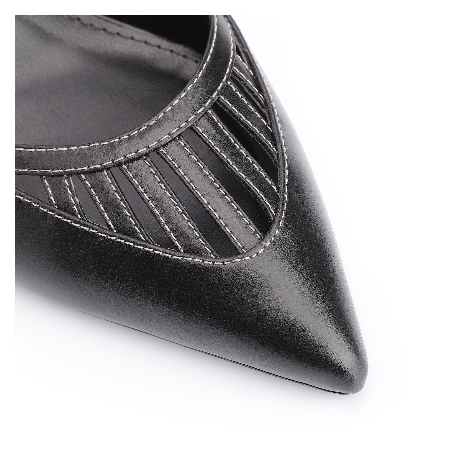 Scarpin Couro Preto