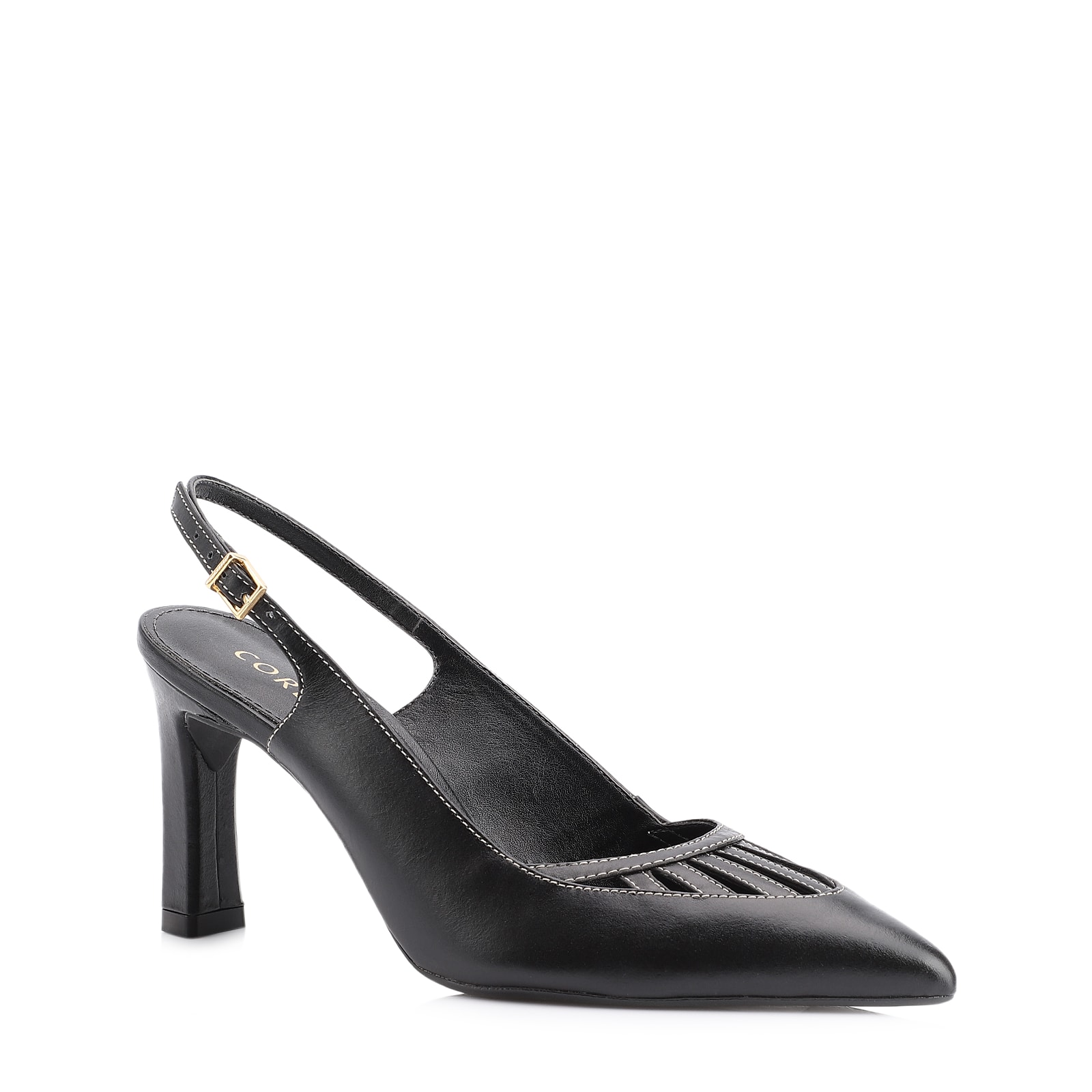 Scarpin Couro Preto