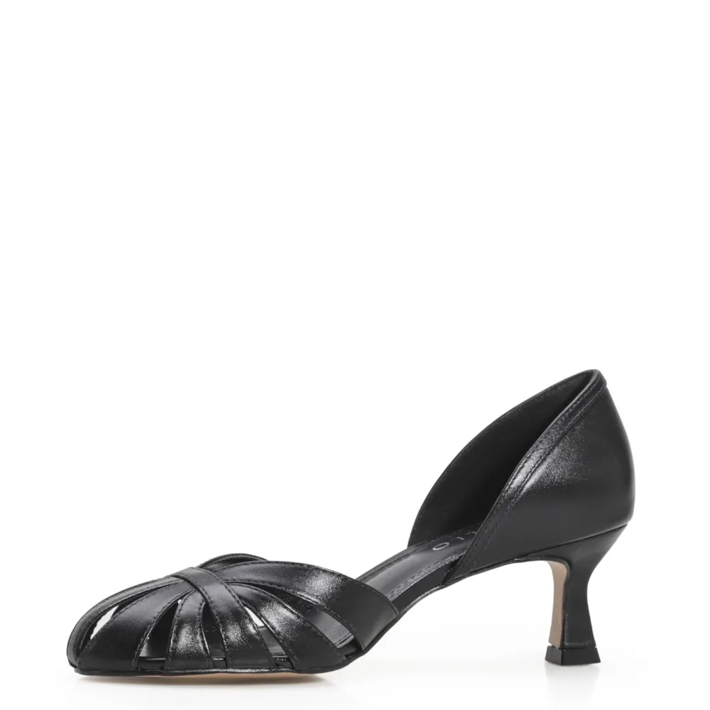 Scarpin Couro Preto - imagem 5