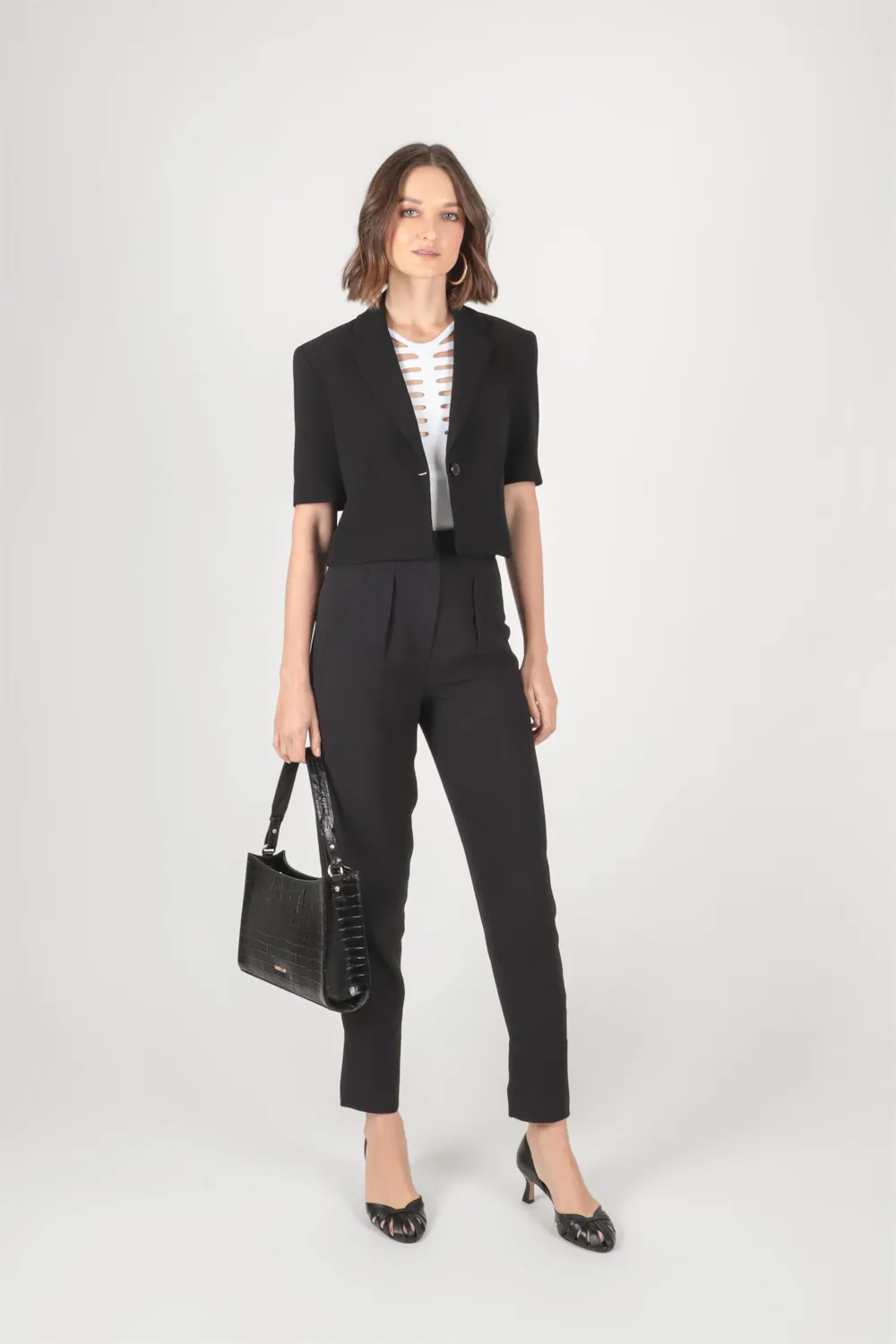 Scarpin Couro Preto - imagem 8