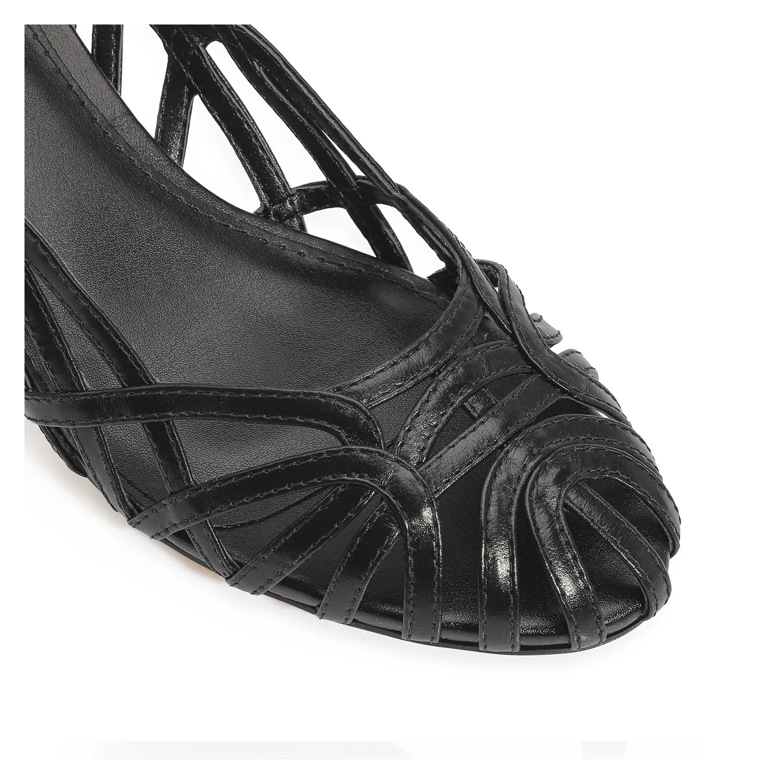 Scarpin Couro Preto