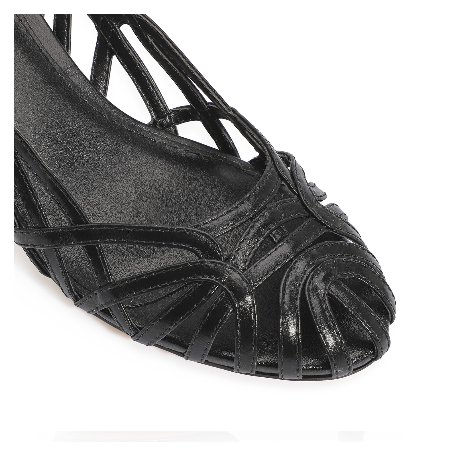 Scarpin Couro Preto