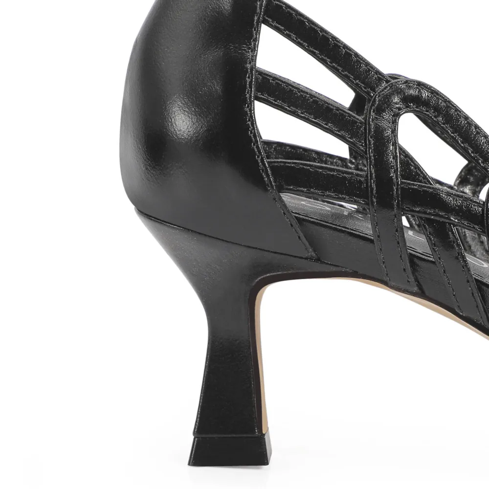 Scarpin Couro Preto - imagem 7
