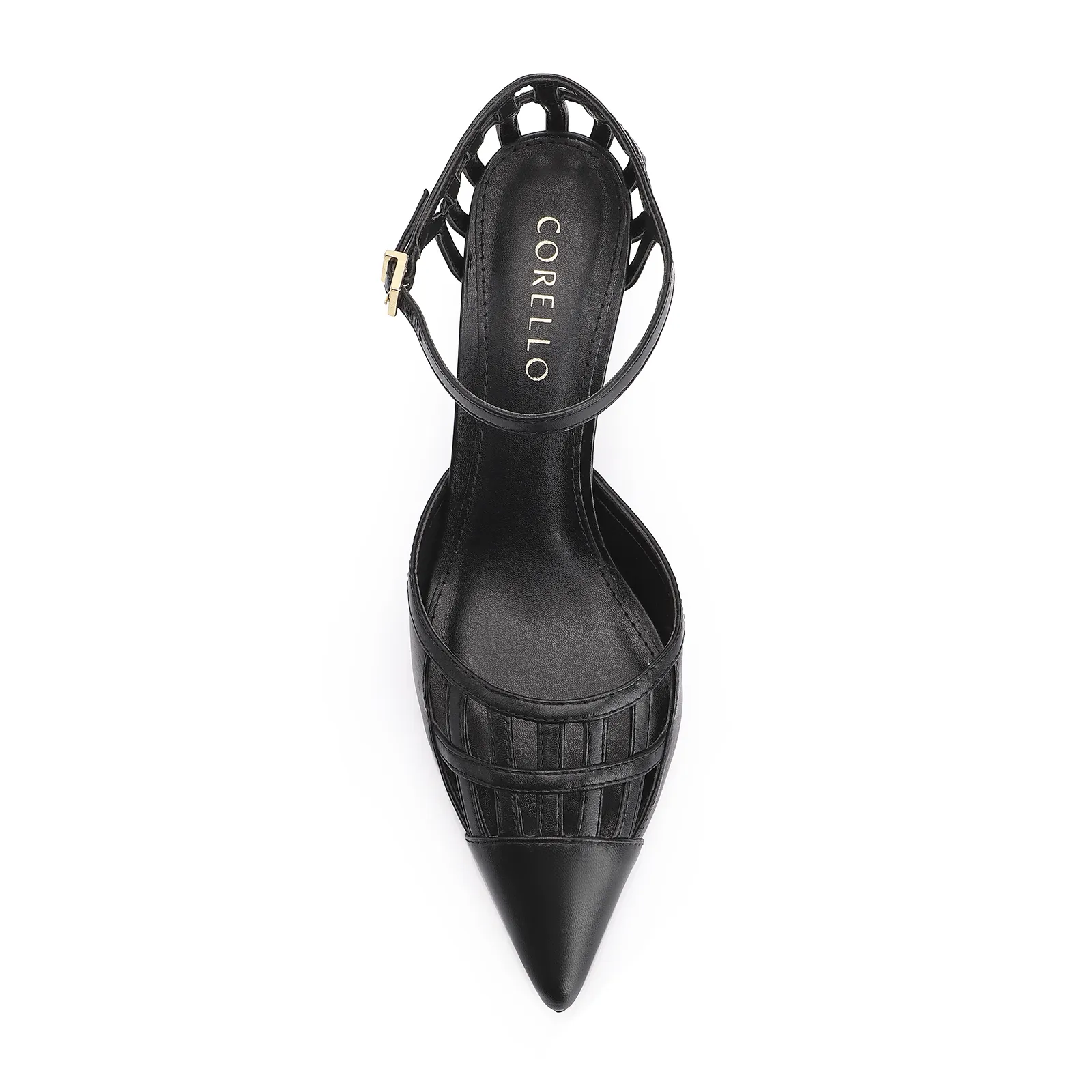 Scarpin Couro Preto