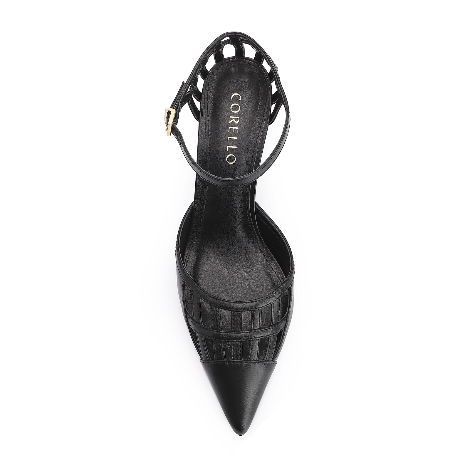 Scarpin Couro Preto