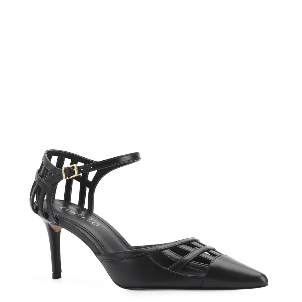 Scarpin Couro Preto