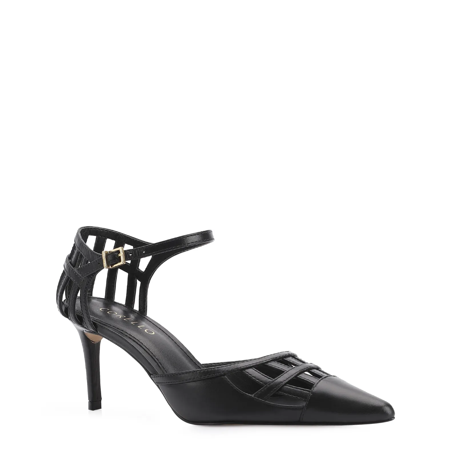 Scarpin Couro Preto
