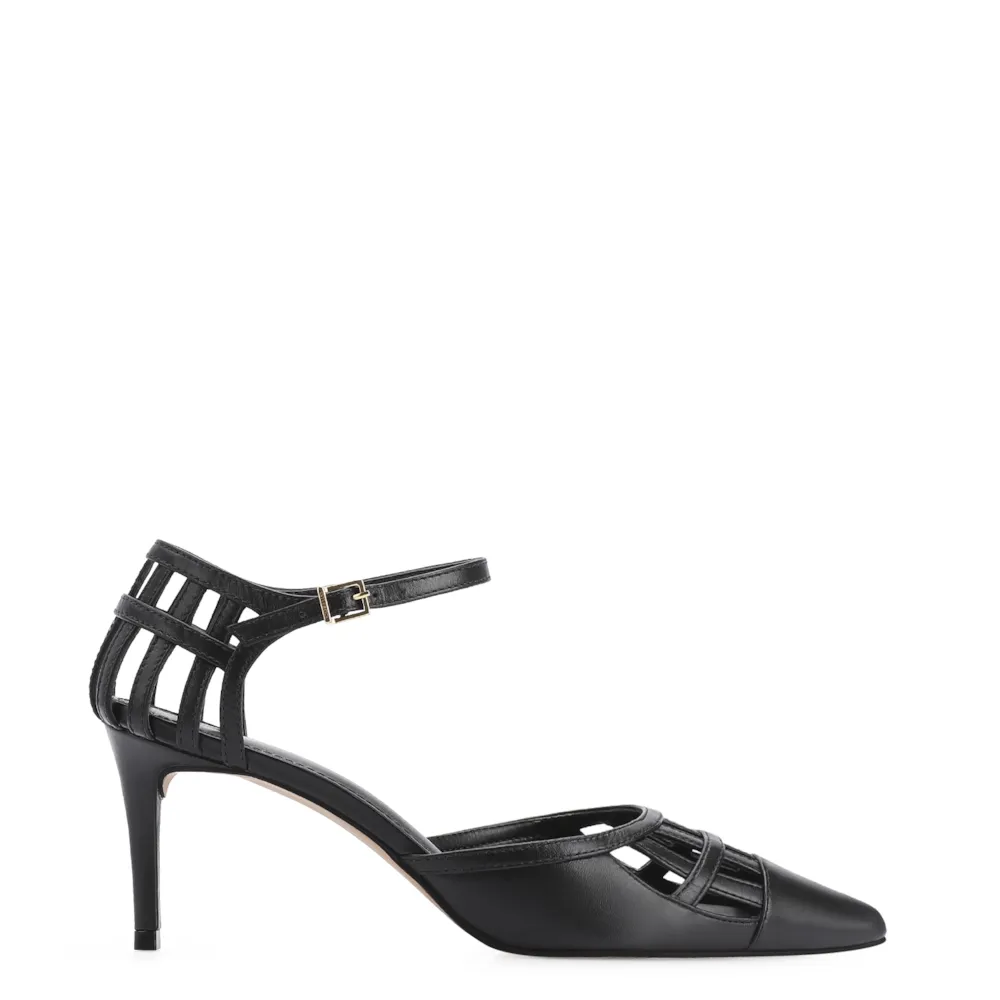 Scarpin Couro Preto - imagem 2