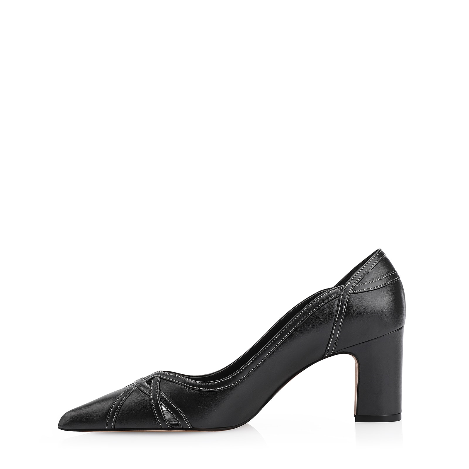 Scarpin Couro Preto