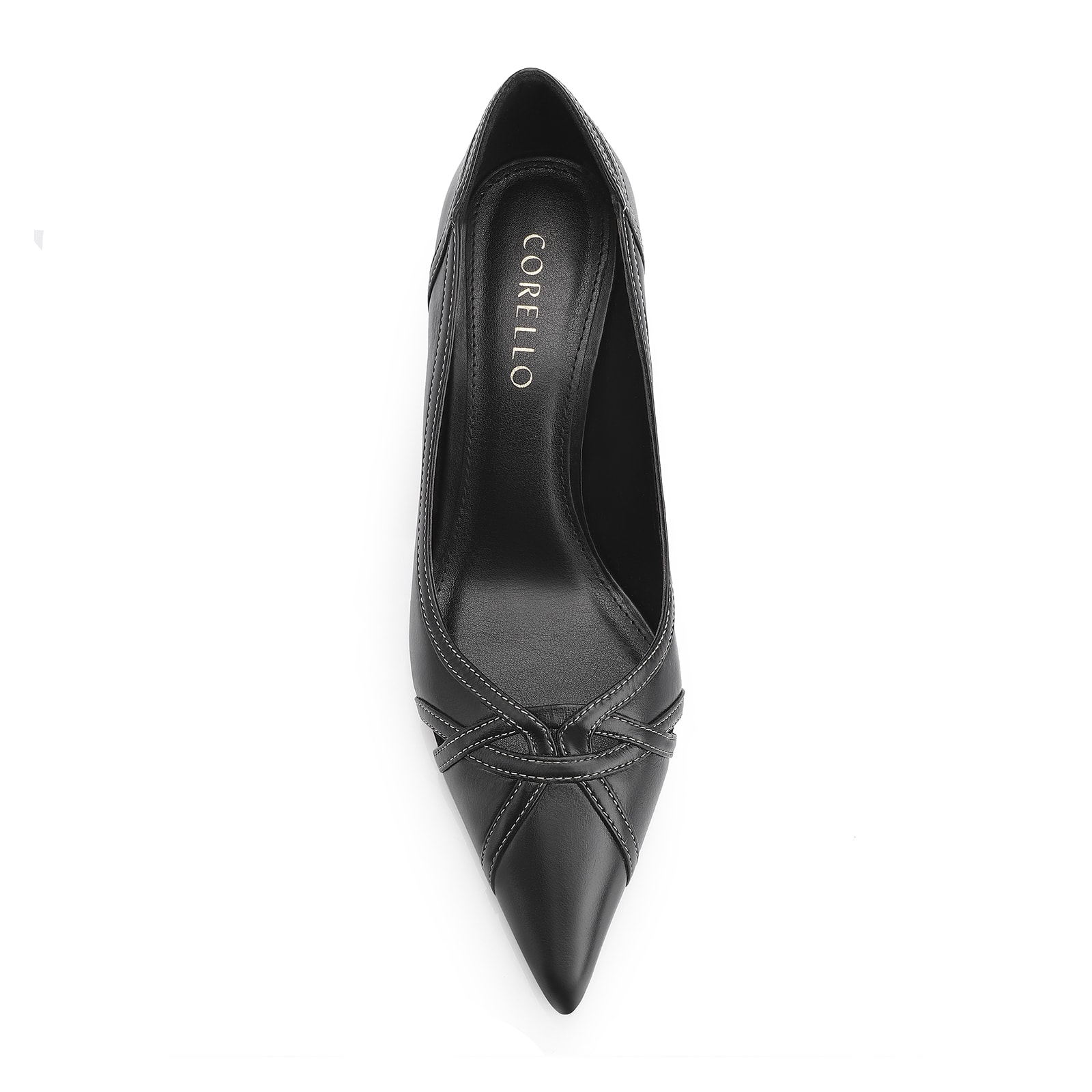 Scarpin Couro Preto