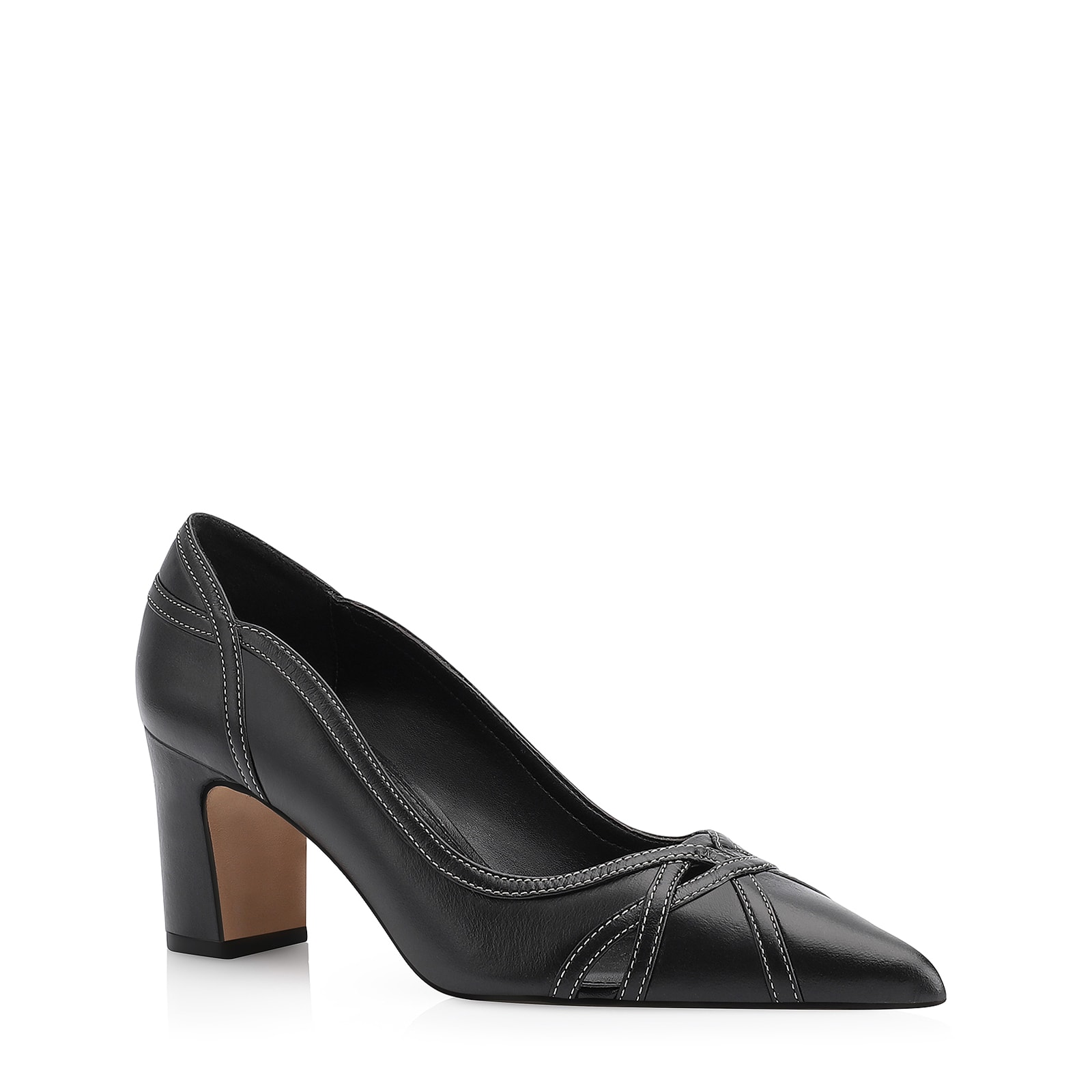 Scarpin Couro Preto