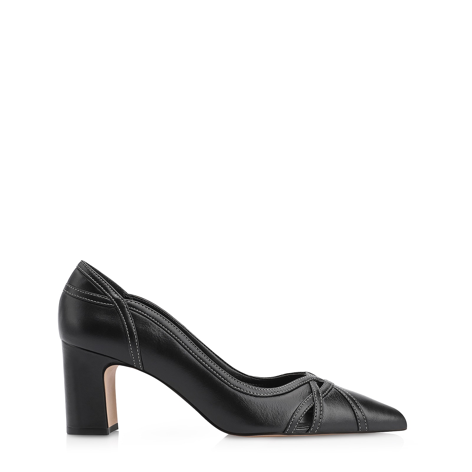 Scarpin Couro Preto