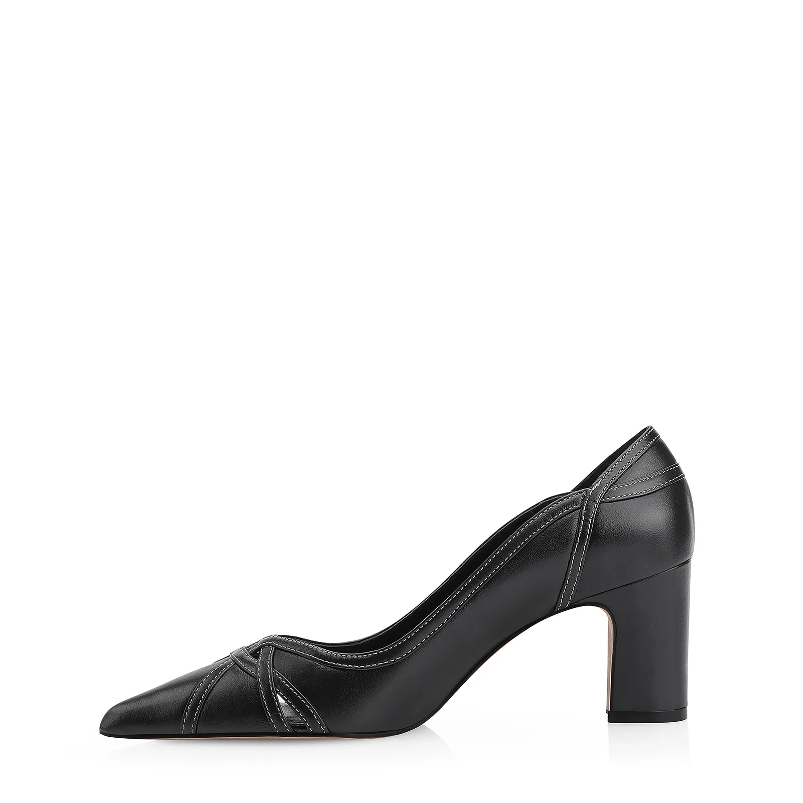 Scarpin Couro Preto