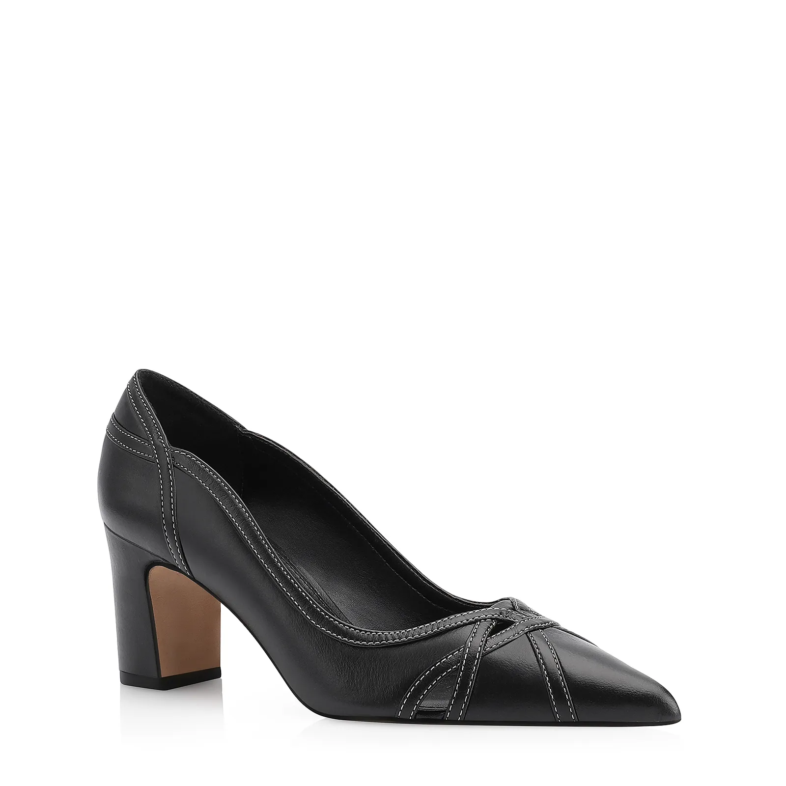 Scarpin Couro Preto