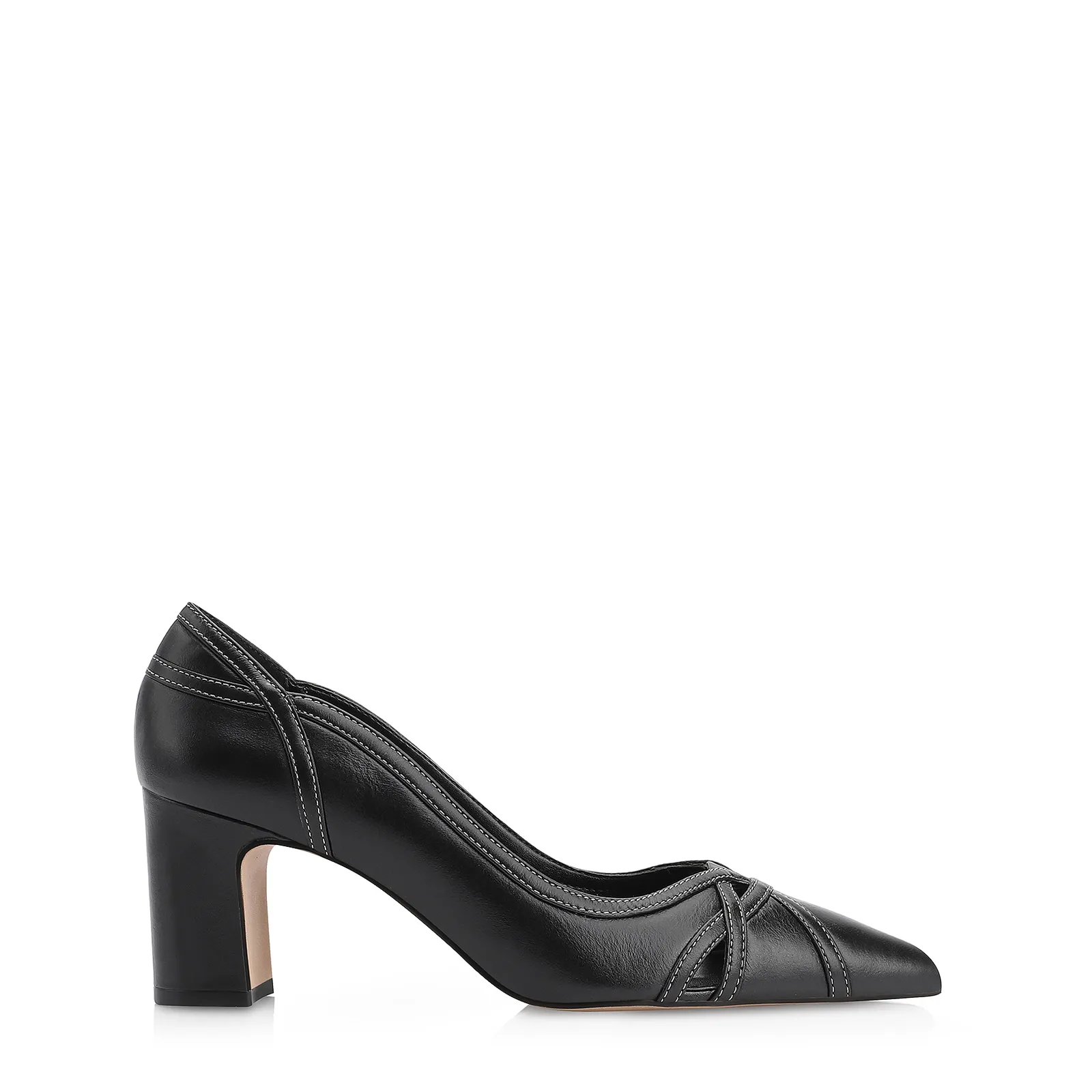 Scarpin Couro Preto