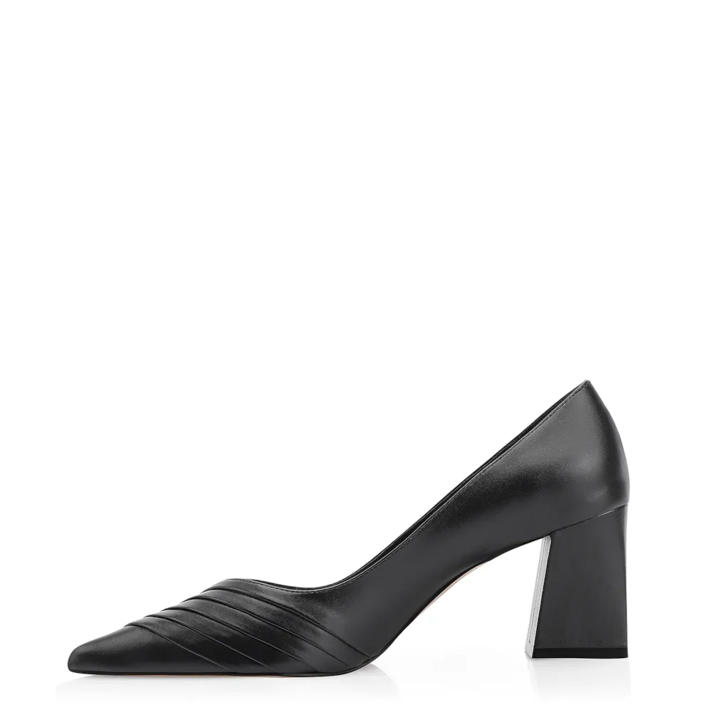 Scarpin Couro Preto - imagem 4