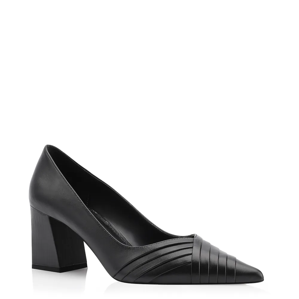 Scarpin Couro Preto