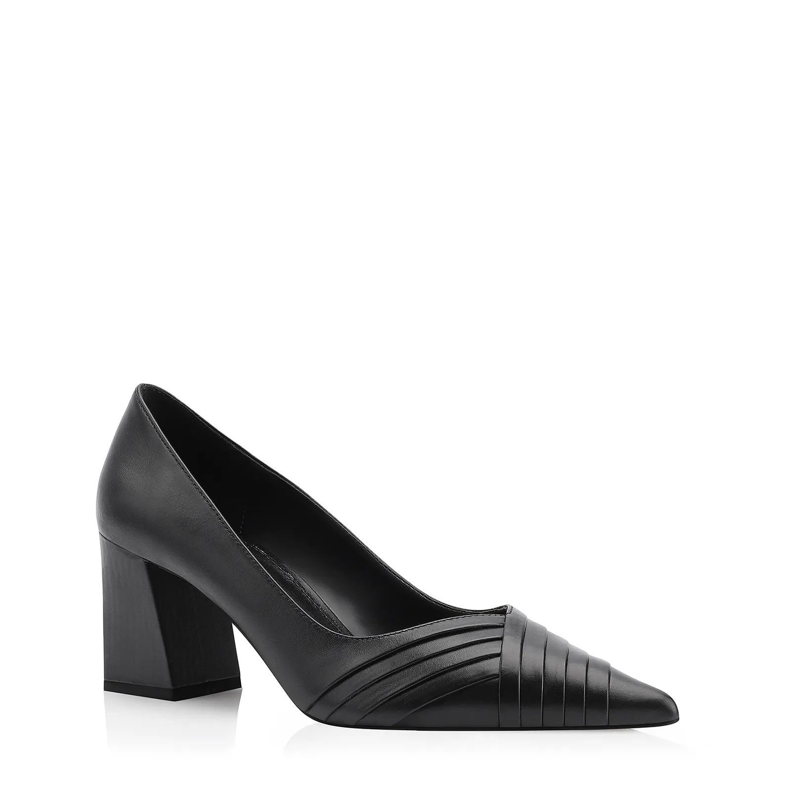 Scarpin Couro Preto