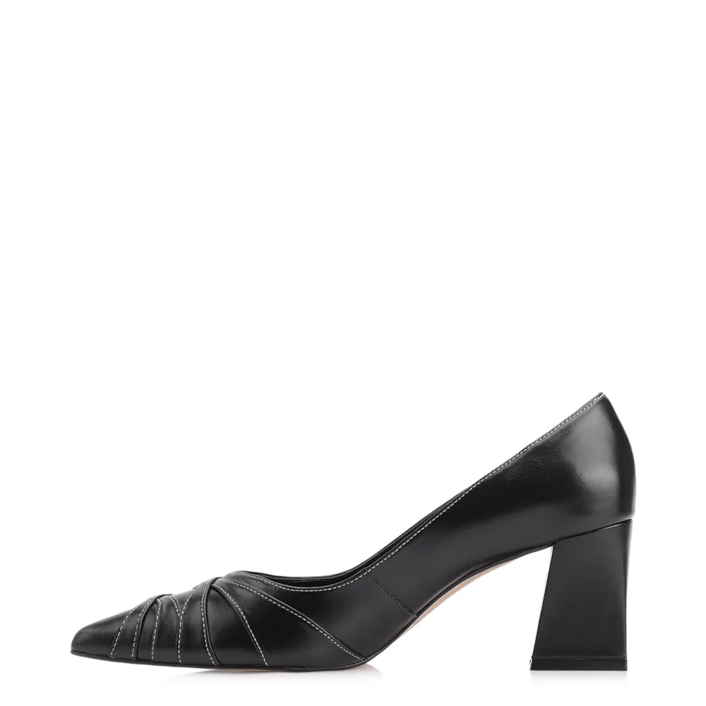 Scarpin Couro Preto - imagem 4
