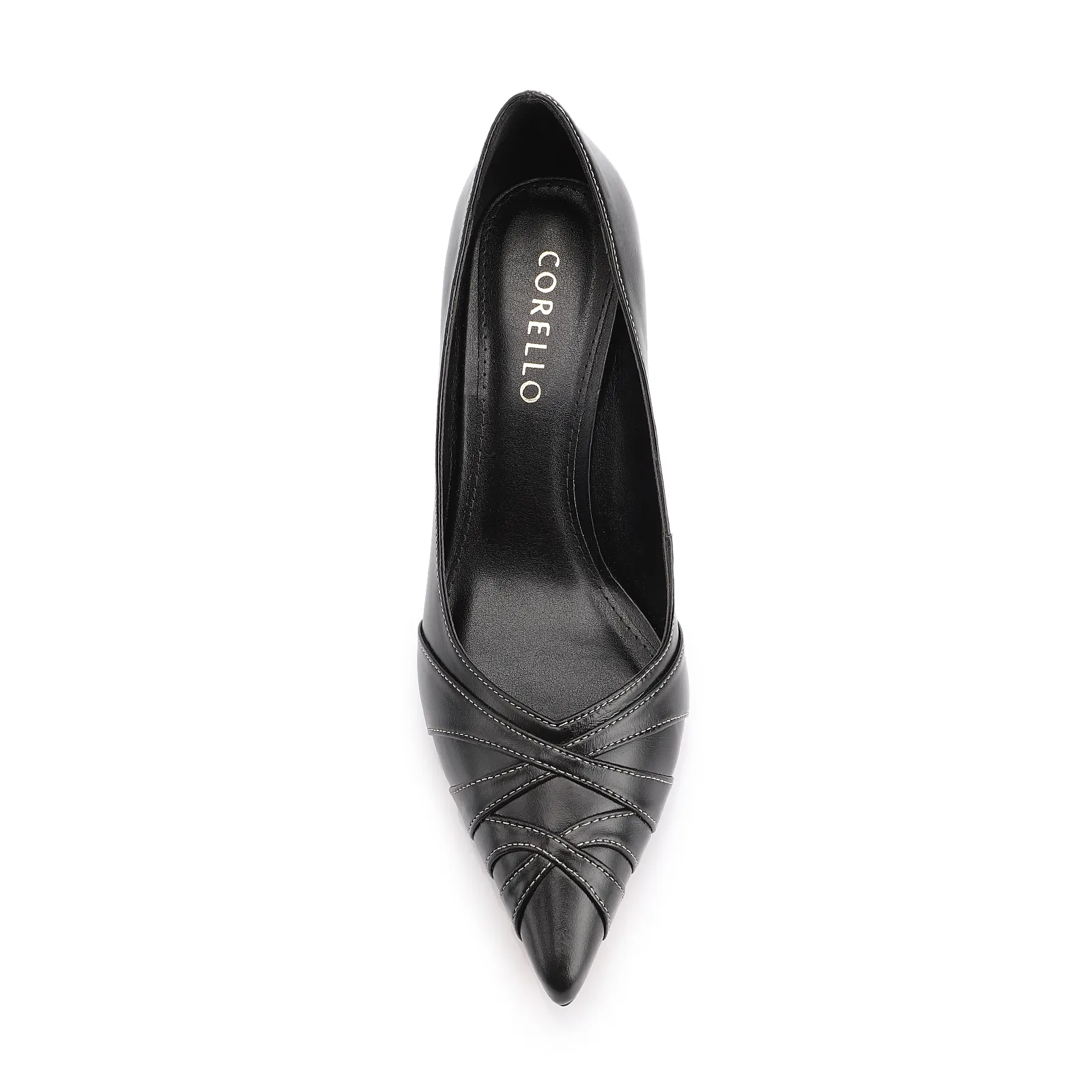 Scarpin Couro Preto