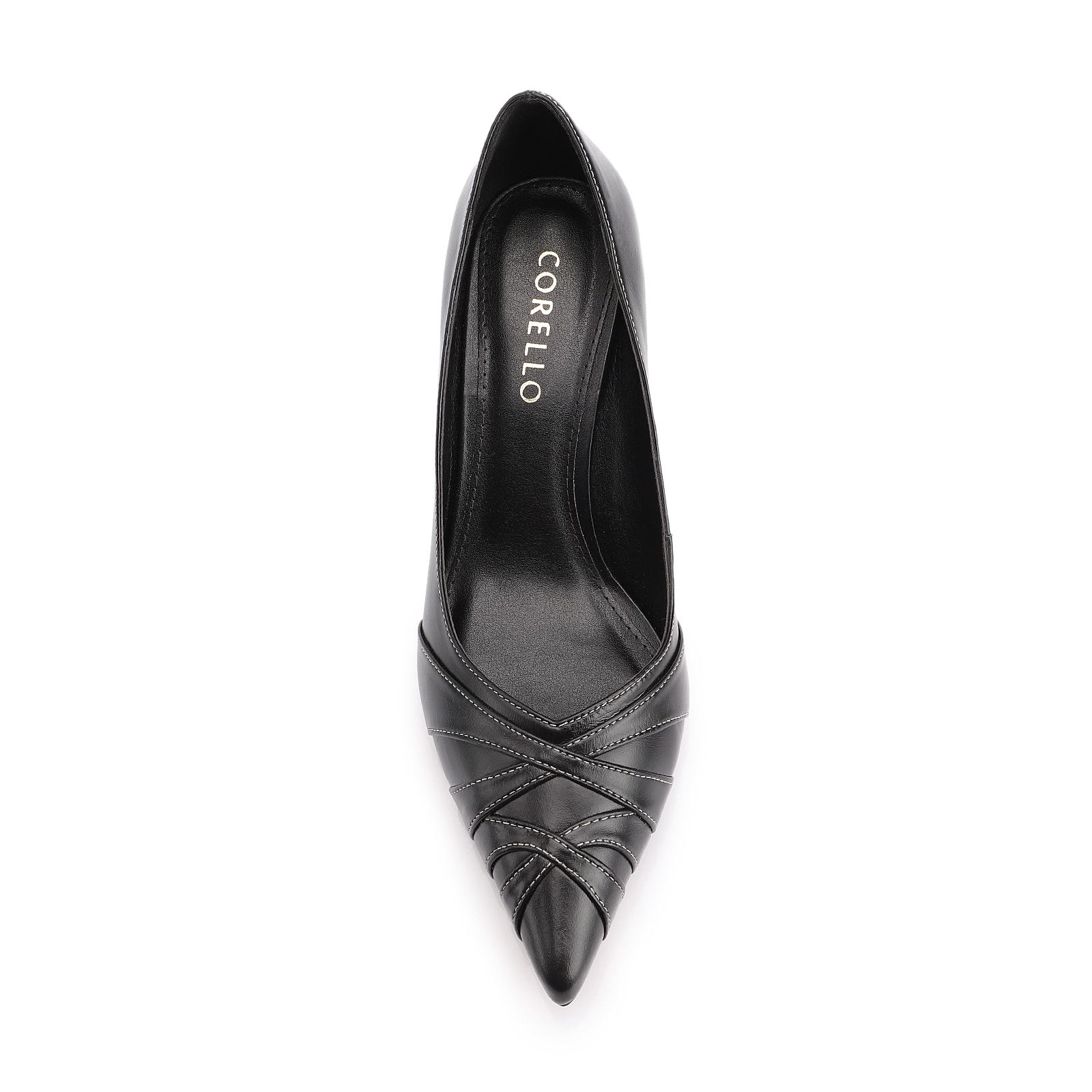 Scarpin Couro Preto