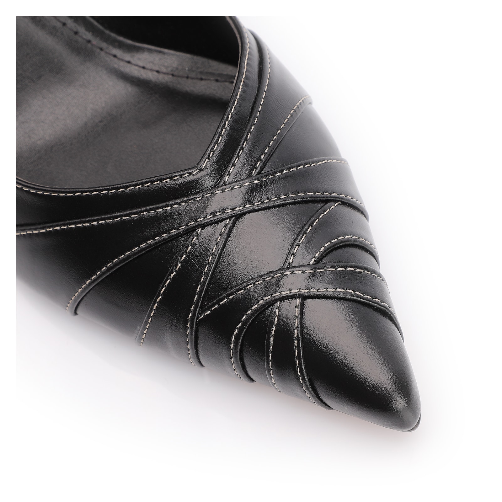 Scarpin Couro Preto