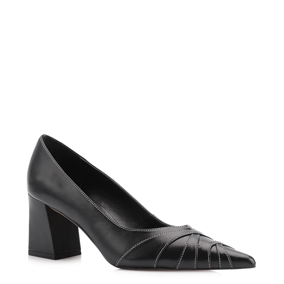 Scarpin Couro Preto