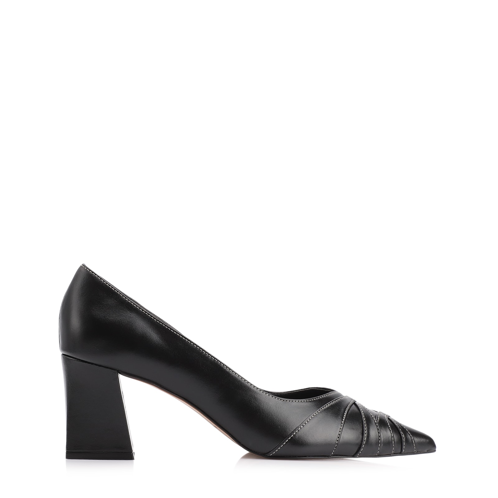 Scarpin Couro Preto