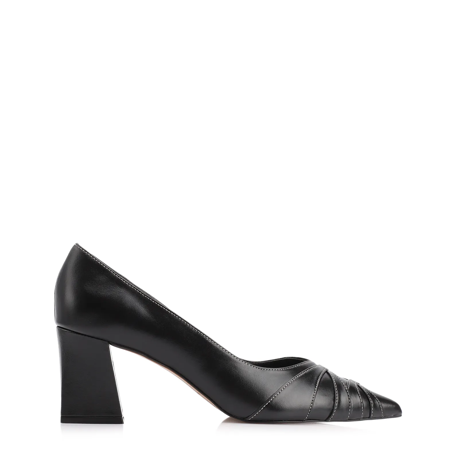 Scarpin Couro Preto