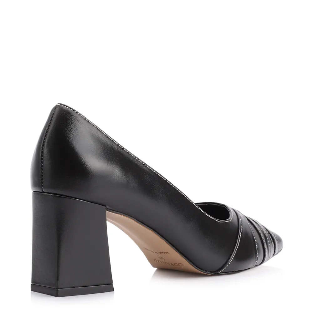 Scarpin Couro Preto - imagem 3