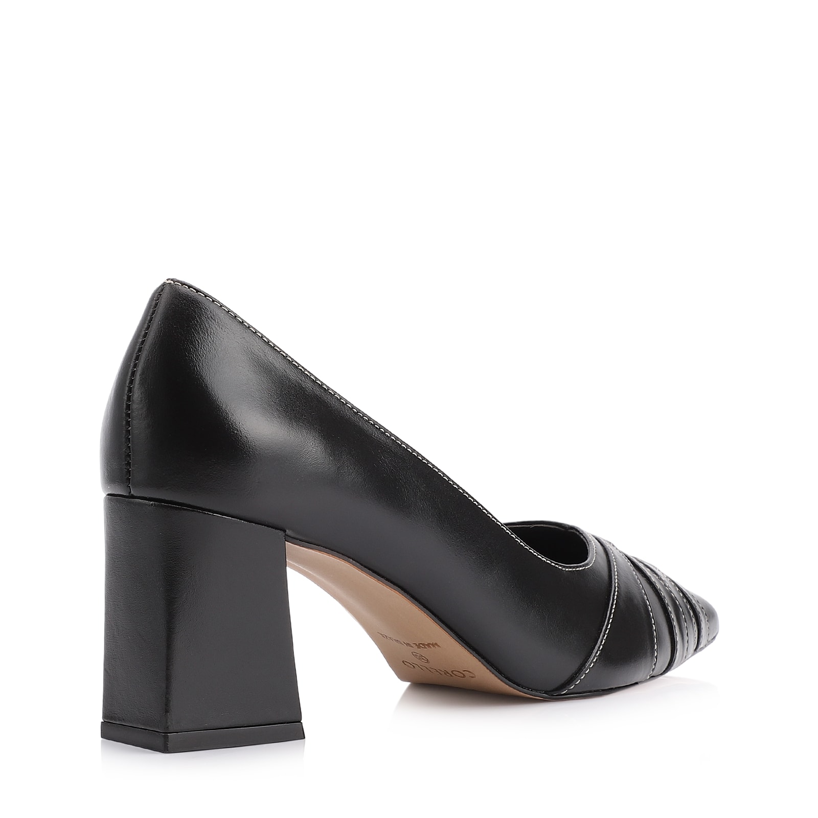 Scarpin Couro Preto