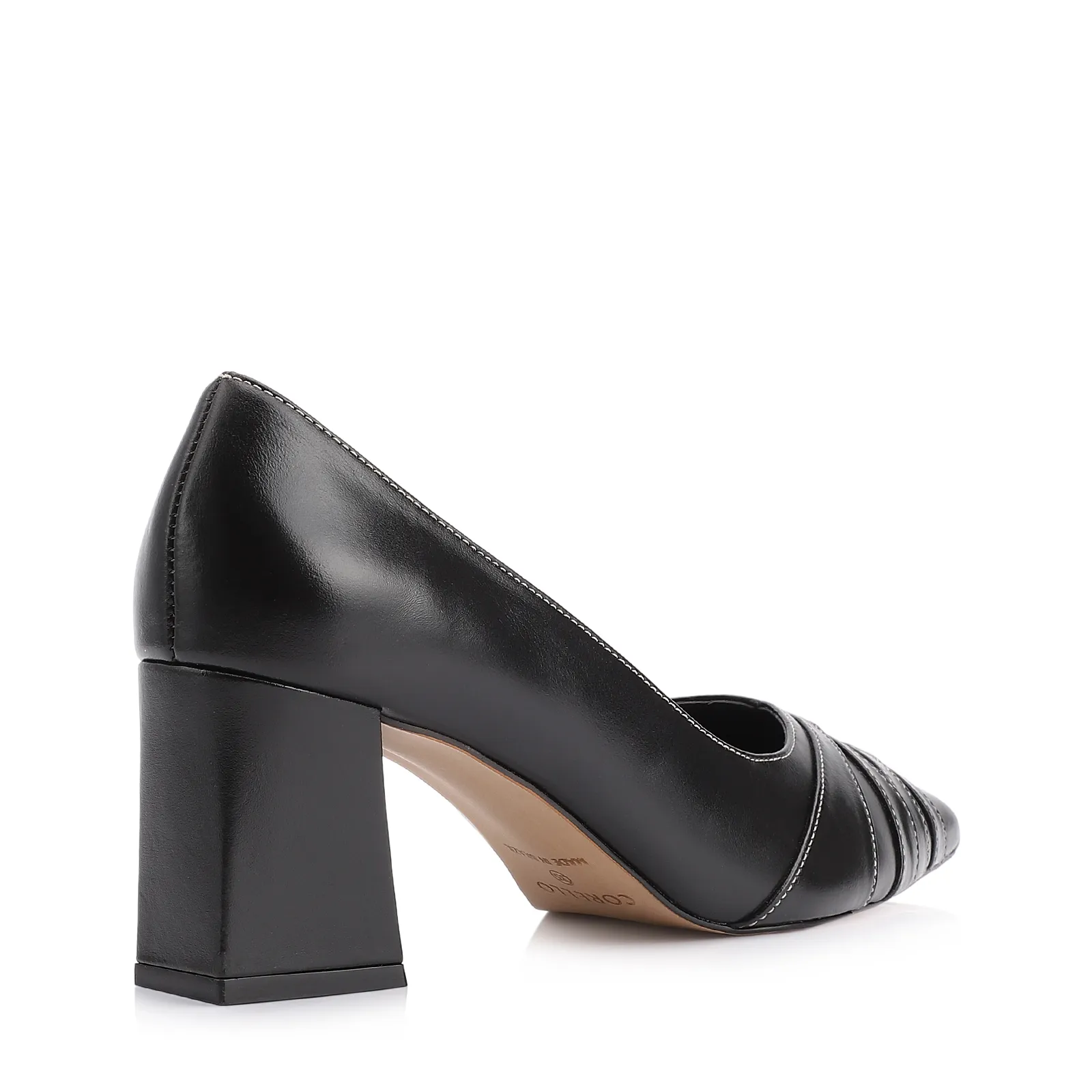 Scarpin Couro Preto