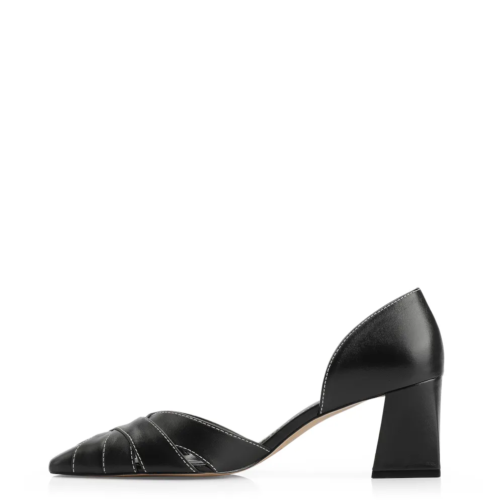 Scarpin Couro Preto - imagem 4