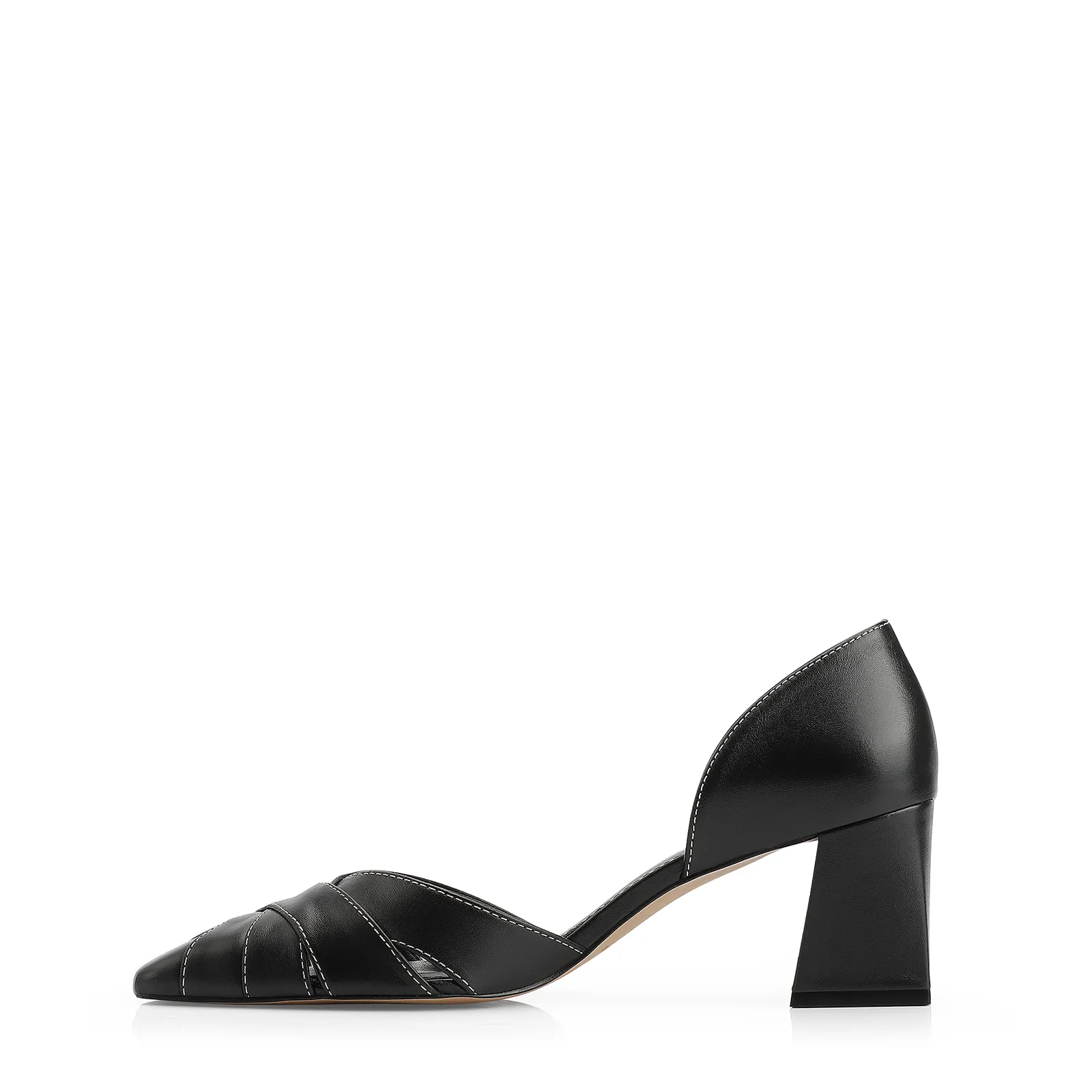 Scarpin Couro Preto