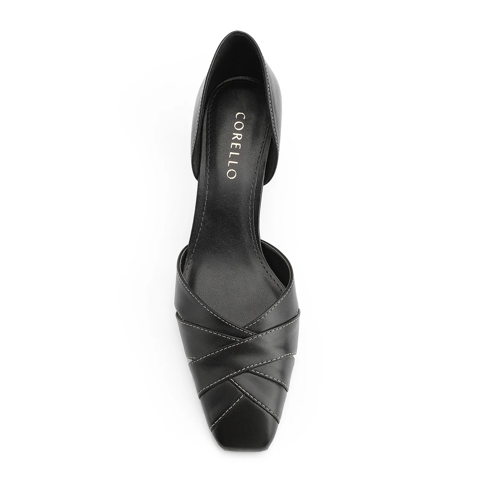Scarpin Couro Preto