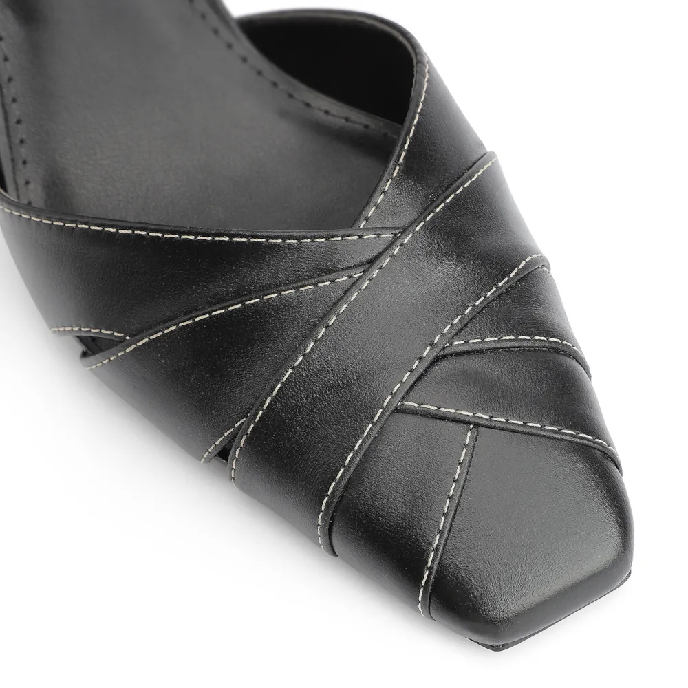 Scarpin Couro Preto - imagem 6