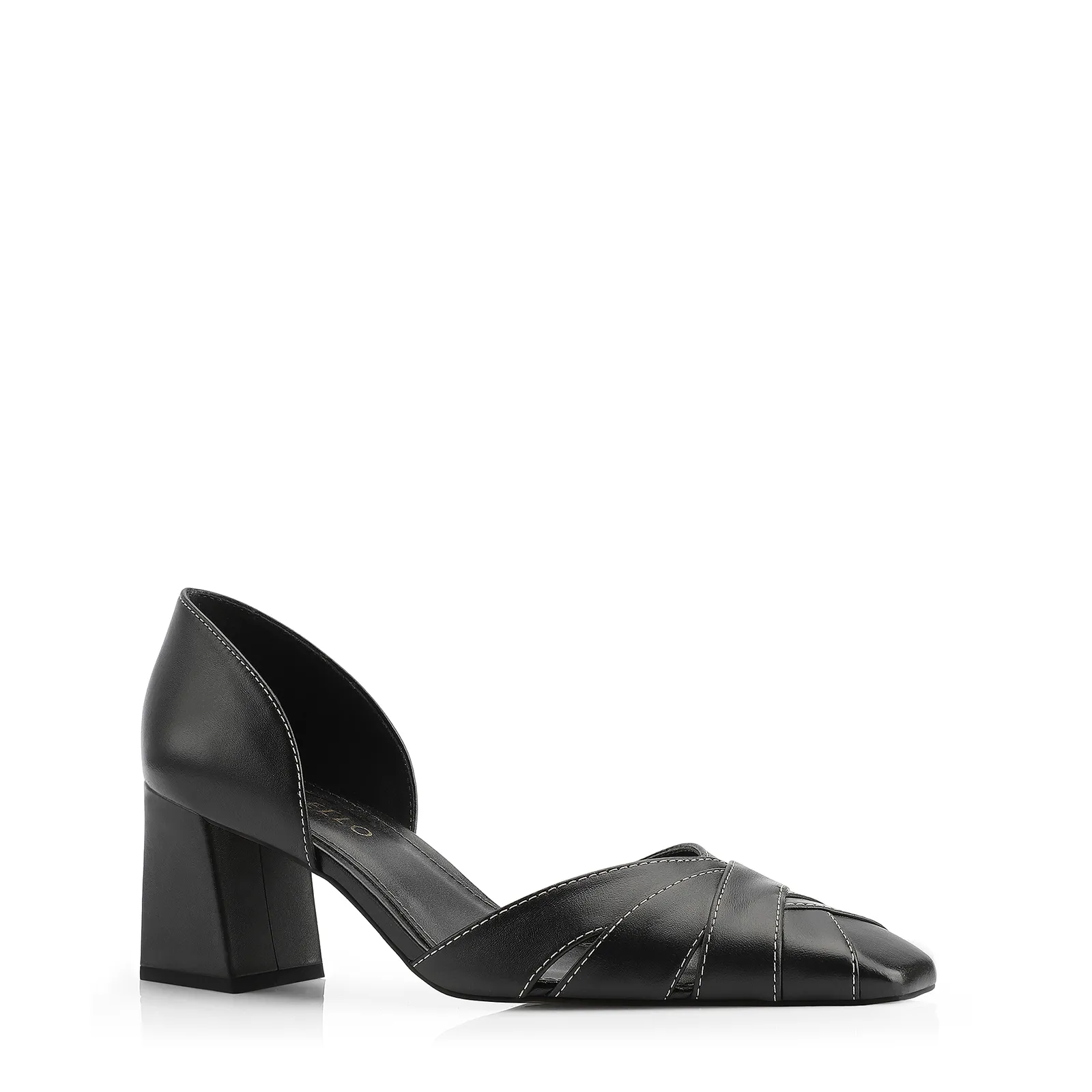 Scarpin Couro Preto