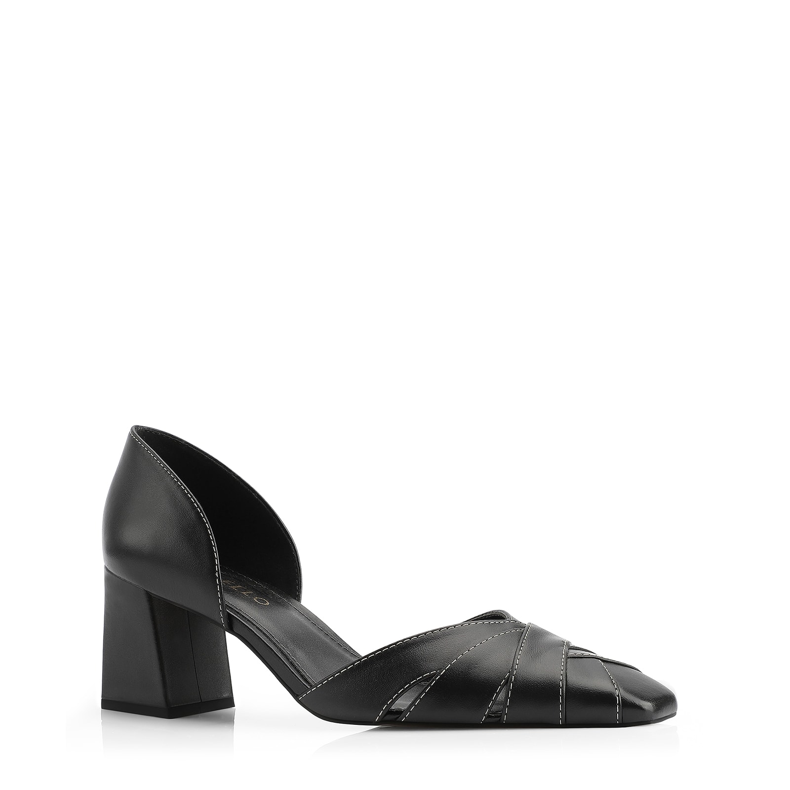Scarpin Couro Preto