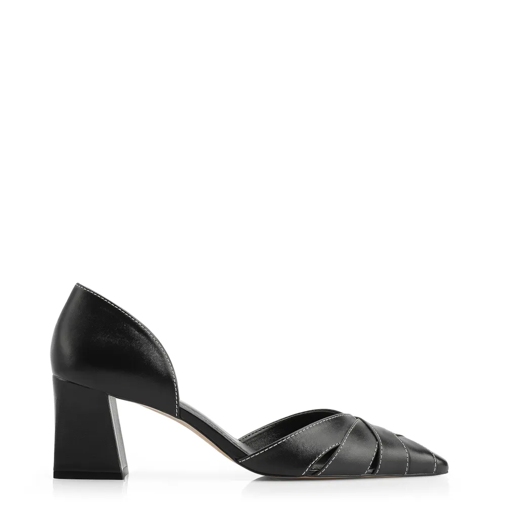 Scarpin Couro Preto - imagem 2