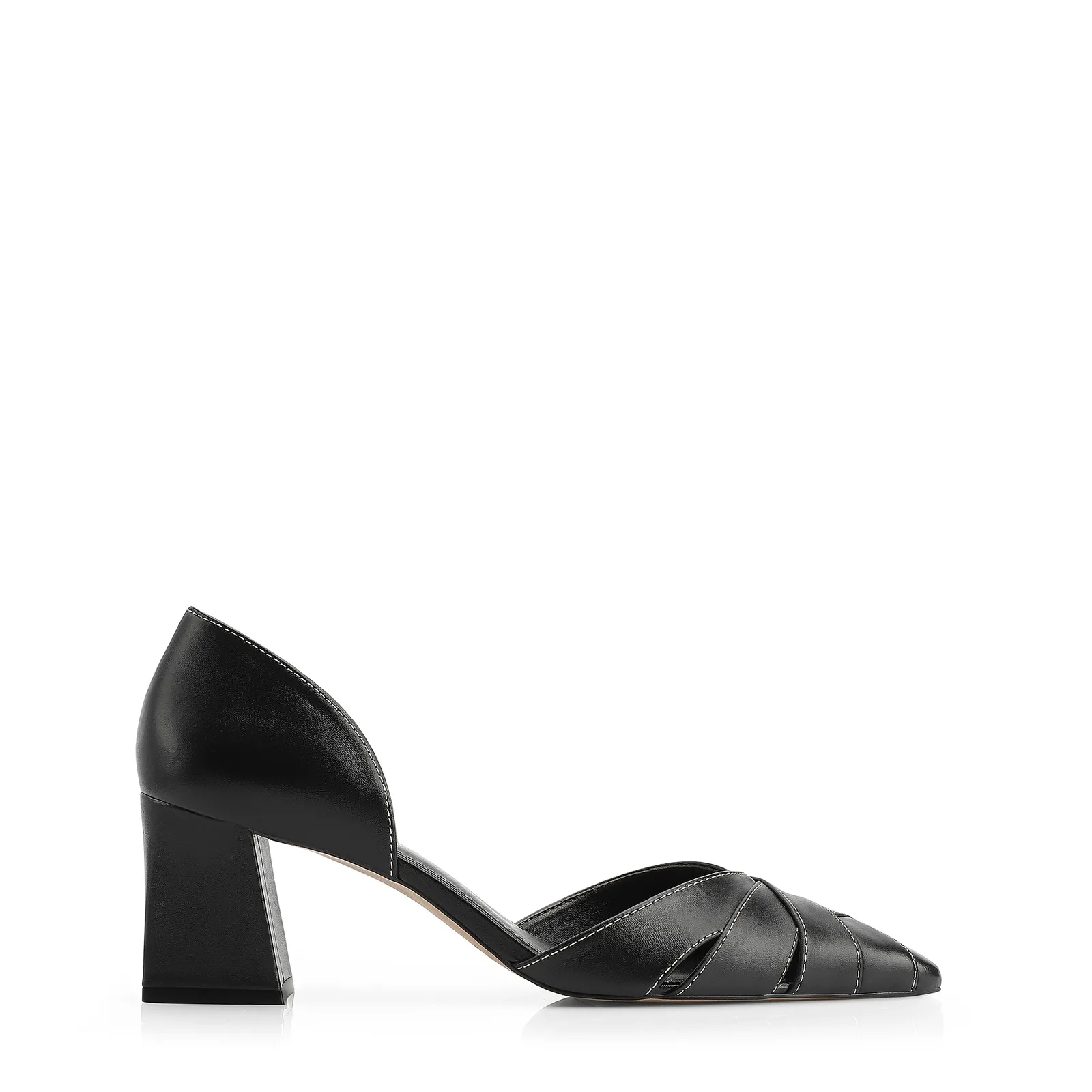 Scarpin Couro Preto