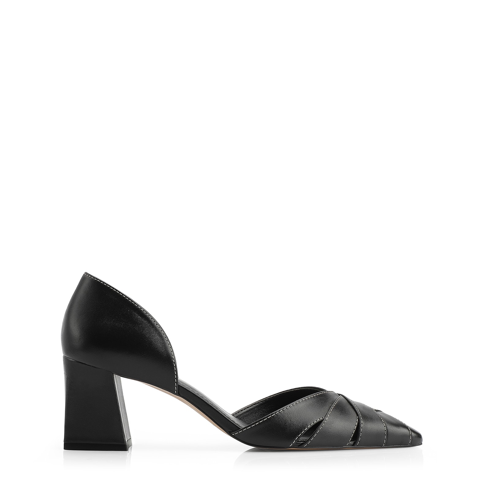Scarpin Couro Preto