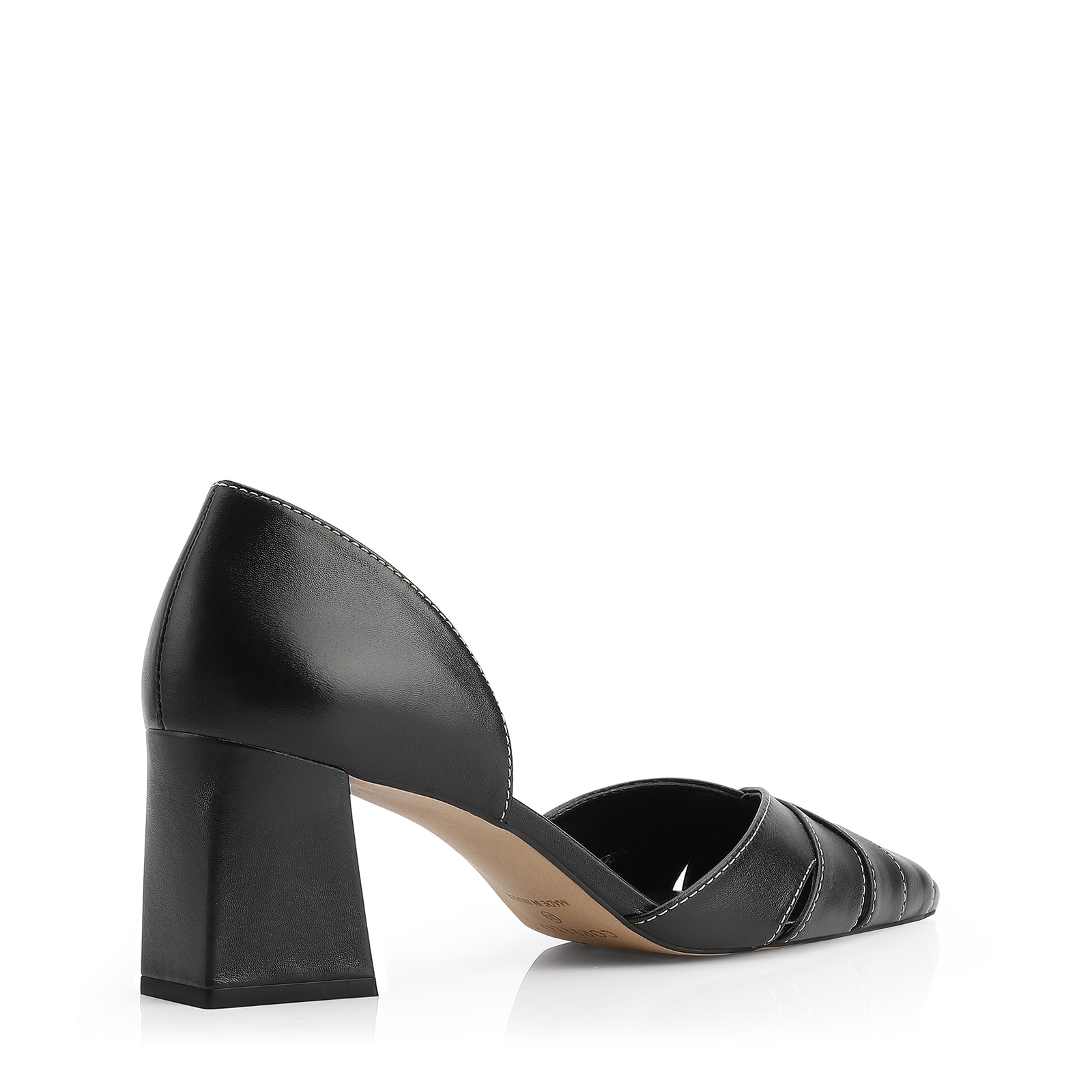 Scarpin Couro Preto