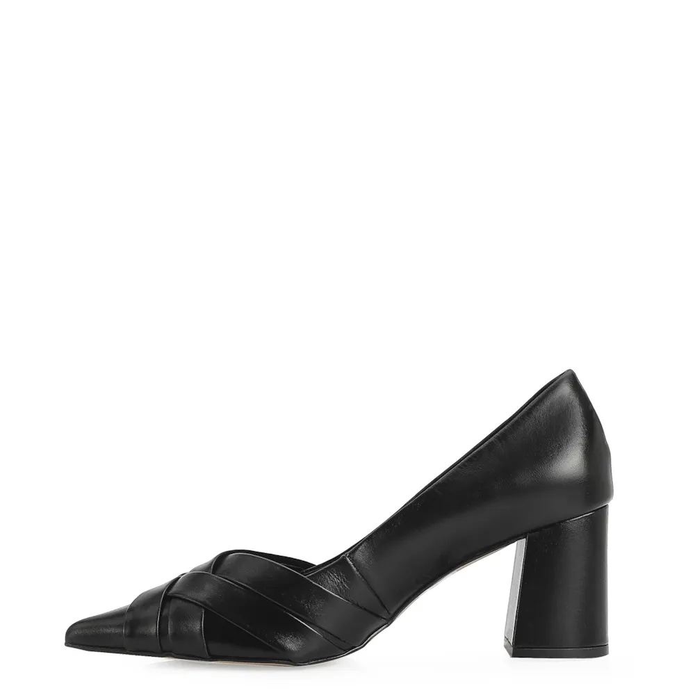 Scarpin Couro Preto - imagem 4