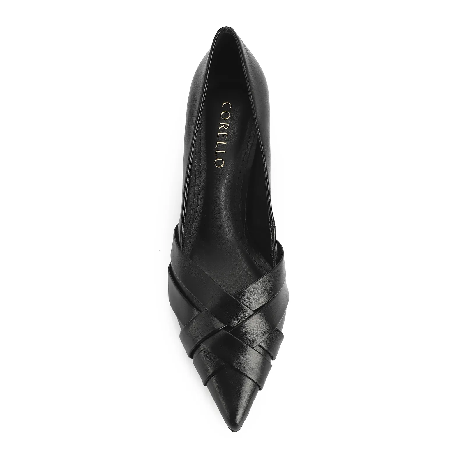 Scarpin Couro Preto