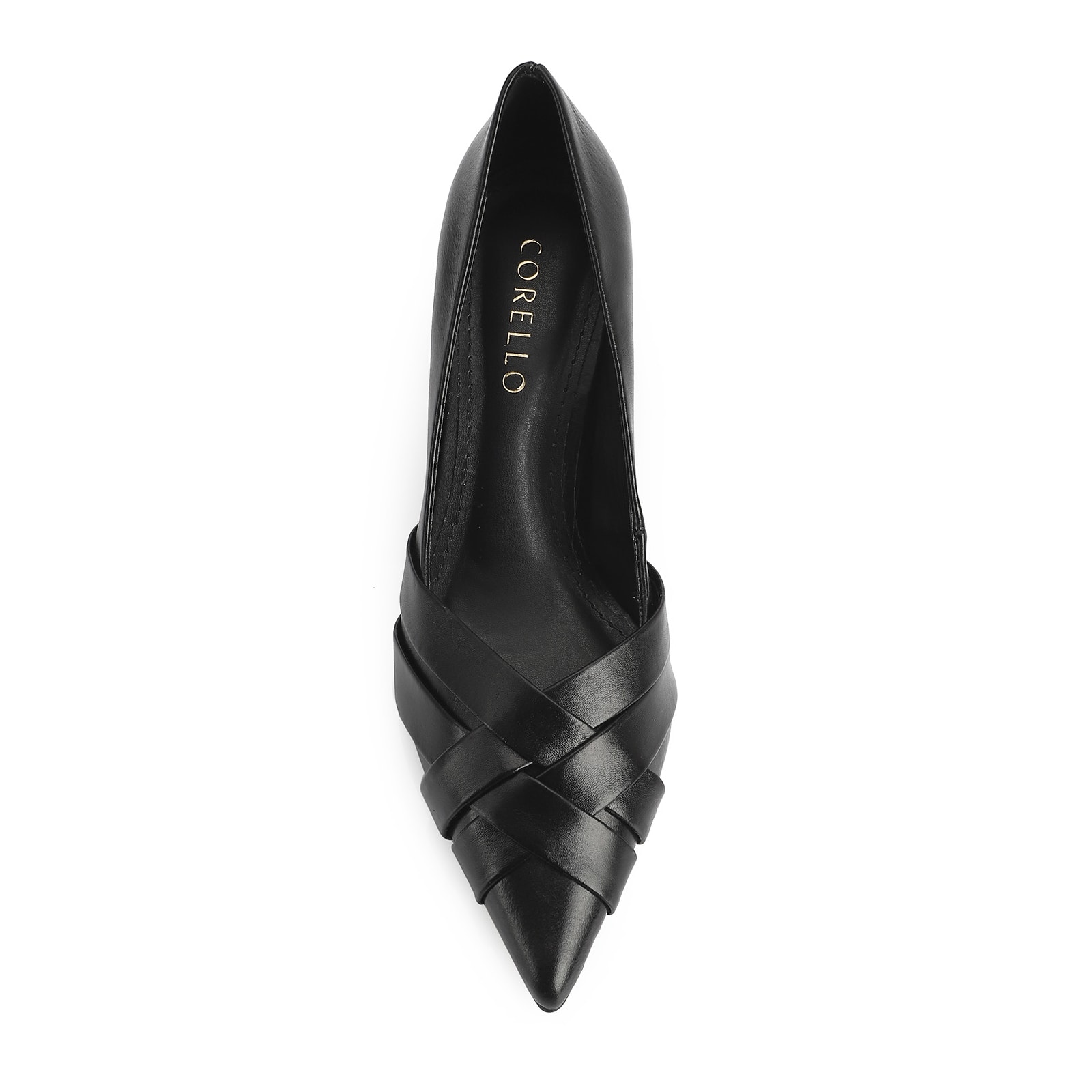 Scarpin Couro Preto