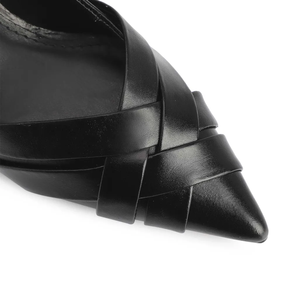 Scarpin Couro Preto - imagem 6